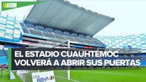 Estadio Cuauhtémoc tendrá 30% de aforo para partido entre Puebla y Pumas