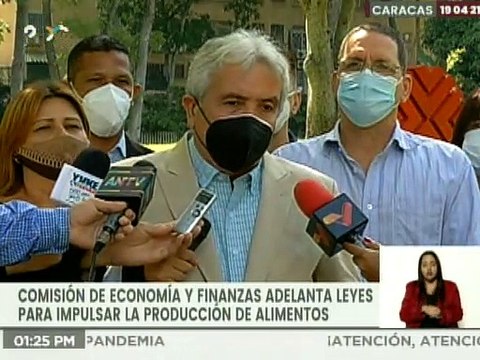 Comisión de Economía y Finanzas AN adelanta reformas de leyes que optimicen la producción de alimentos