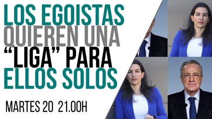 Juan Carlos Monedero: los egoístas quieren una "liga" para ellos - En la Frontera, 20 de abril de 2021