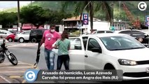 Acusado de homicídio, Lucas Azevedo Carvalho foi preso em Angra dos Reis (RJ)