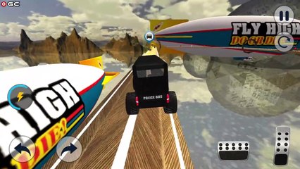Impossible Grand Monster Black Police Bus Stunts Driver Simulator Crash - Android GamePlay
