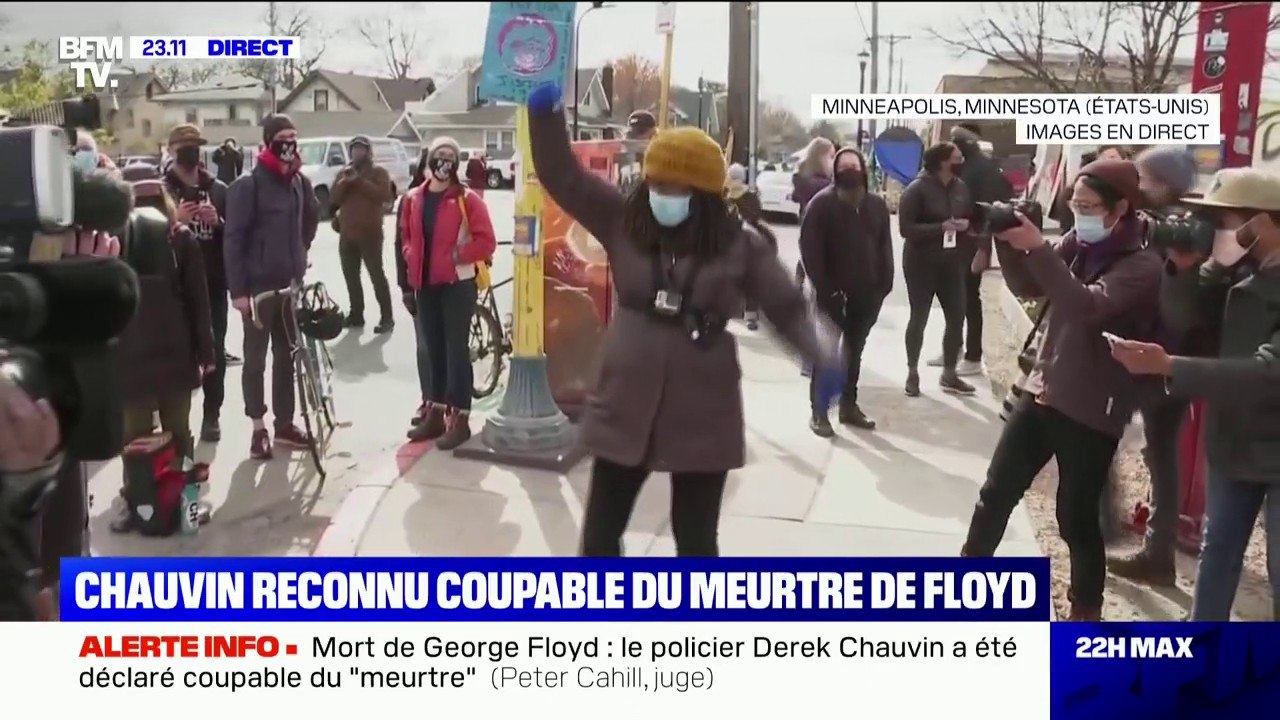 Derek Chauvin déclaré coupable du "meurtre" de George Floyd: les cris de joie à Minneapolis à l'annonce du verdict
