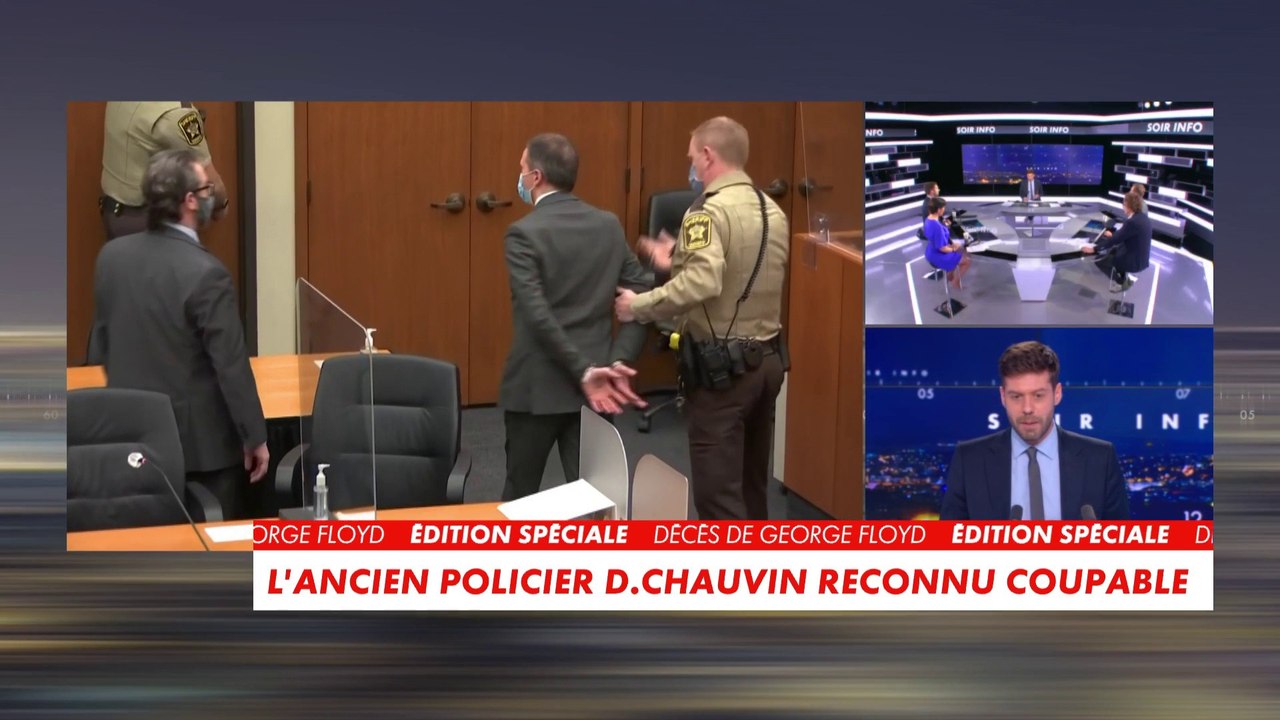 Derek Chauvin reconnu coupable du meurtre de George Floyd : l'image forte de l'ex-policier quittant le tribunal menottes aux poignets