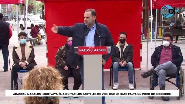 Abascal a Ábalos: «Que vaya él a quitar los carteles de Vox, que le hace falta un poco de ejercicio»