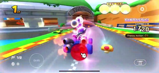 Mario Kart Tour - Black B Dasher Kart Gameplay (Ninja Tour Gift Reward)