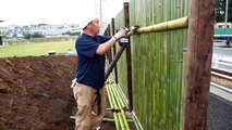 【完成】京都の竹垣屋さんが長い竹垣を作る -後編-  A Bamboo Fence Maker In Kyoto Makes A Very Long Bamboo Fence - Final Part