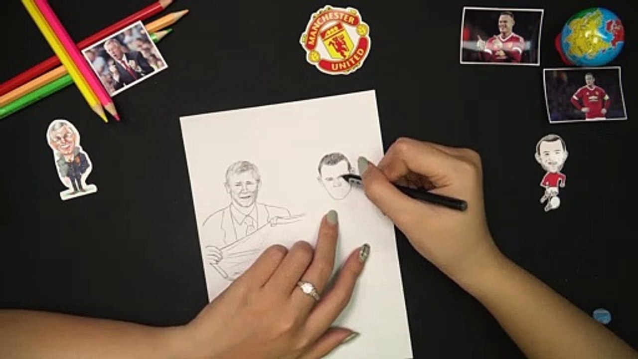 Thank you, Wayne Rooney!  Pencil drawing Wayne Rooney