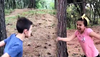 História assustadora na floresta