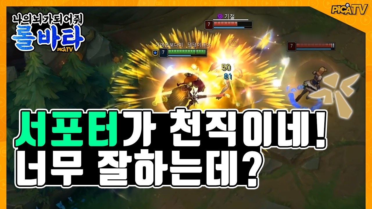 [피카TV] 서포터가 천직이네! 너무 잘하는데? (League Of Legend - lolvatar4)
