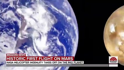 Mars Helicopter Ingenuity Makes Its First Flight On Red Planet - TODAY