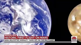 Mars Helicopter Ingenuity Makes Its First Flight On Red Planet - TODAY