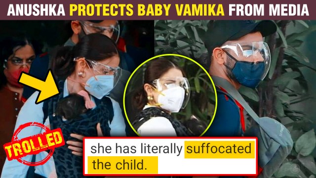 Anushka Sharma Holds Baby Vamika Tight, Avoids Media As She Returns With Virat Kohli | Gets Trolled