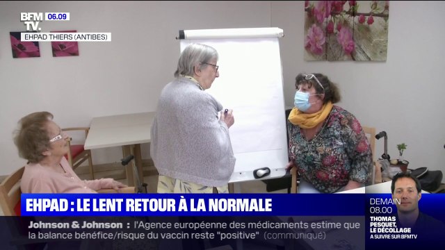Dans les Ehpad, la vaccination permet une levée prudente des restrictions, mais les visites restent encore limitées dans certains établissements