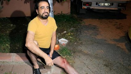 Konuşmak için yanına çağırdığı taksi şoförünü, kanlar içerisinde bıraktı