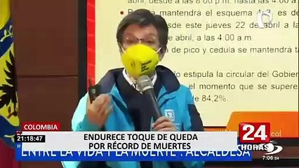 Colombia: disponen toque de queda nocturno en Bogotá