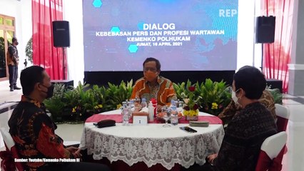 Mahfud MD: Pemerintah Sangat Memerlukan Kebebasan Pers