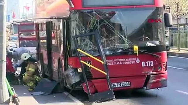 Beşiktaş'ta İETT otobüsü kaza yaptı: 1 ölü, 1 yaralı