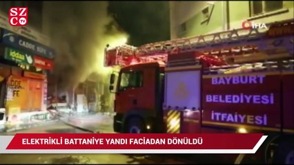 Elektrikli battaniyeden yangın çıktı