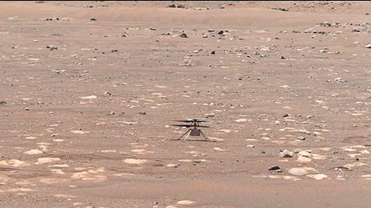 Mars - Ingenuity Begins to Spin Its Blades