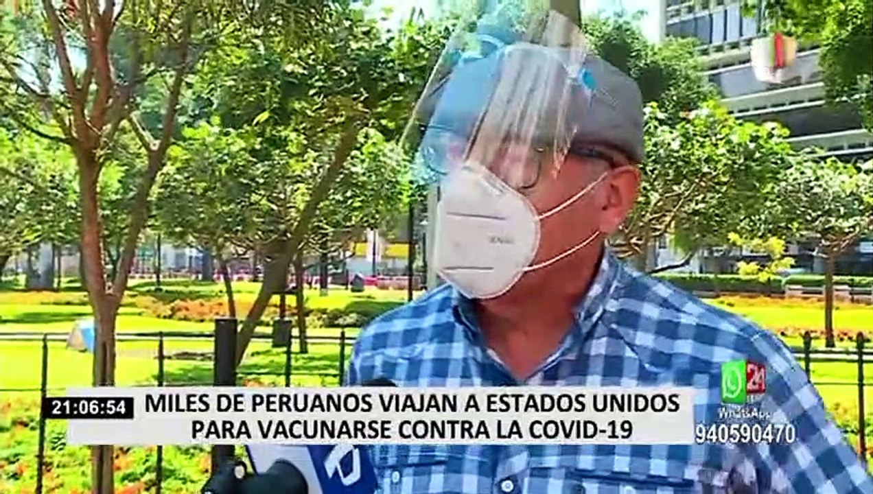 Carlos Canales: "Diariamente más de 200 peruanos viajan a Estados Unidos a vacunarse"