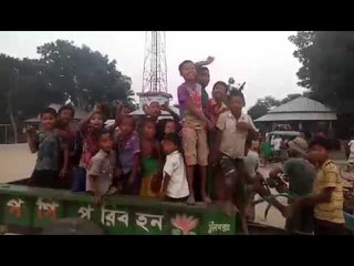 ঠাকুরগাঁওয়ে নৌকার প্রচারণায় শিশুরা (ভিডিও)-Jagonews24.com