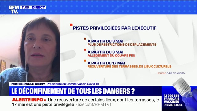 Marie-Paule Kieny, présidente du Comité Vaccin Covid-19: Il faut se garder de dire que l'on a la pandémie sous contrôle, par contre il est sans doute indispensable de commencer à ouvrir les choses qui sont les moins dangereuses