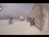 غارات وصواريخ على الغوطة  الش رقية - عنان زلزلة