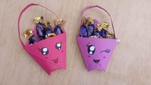 Mini Origami Gift Idea | Mini Paper Basket | Easy Paper Craft For School