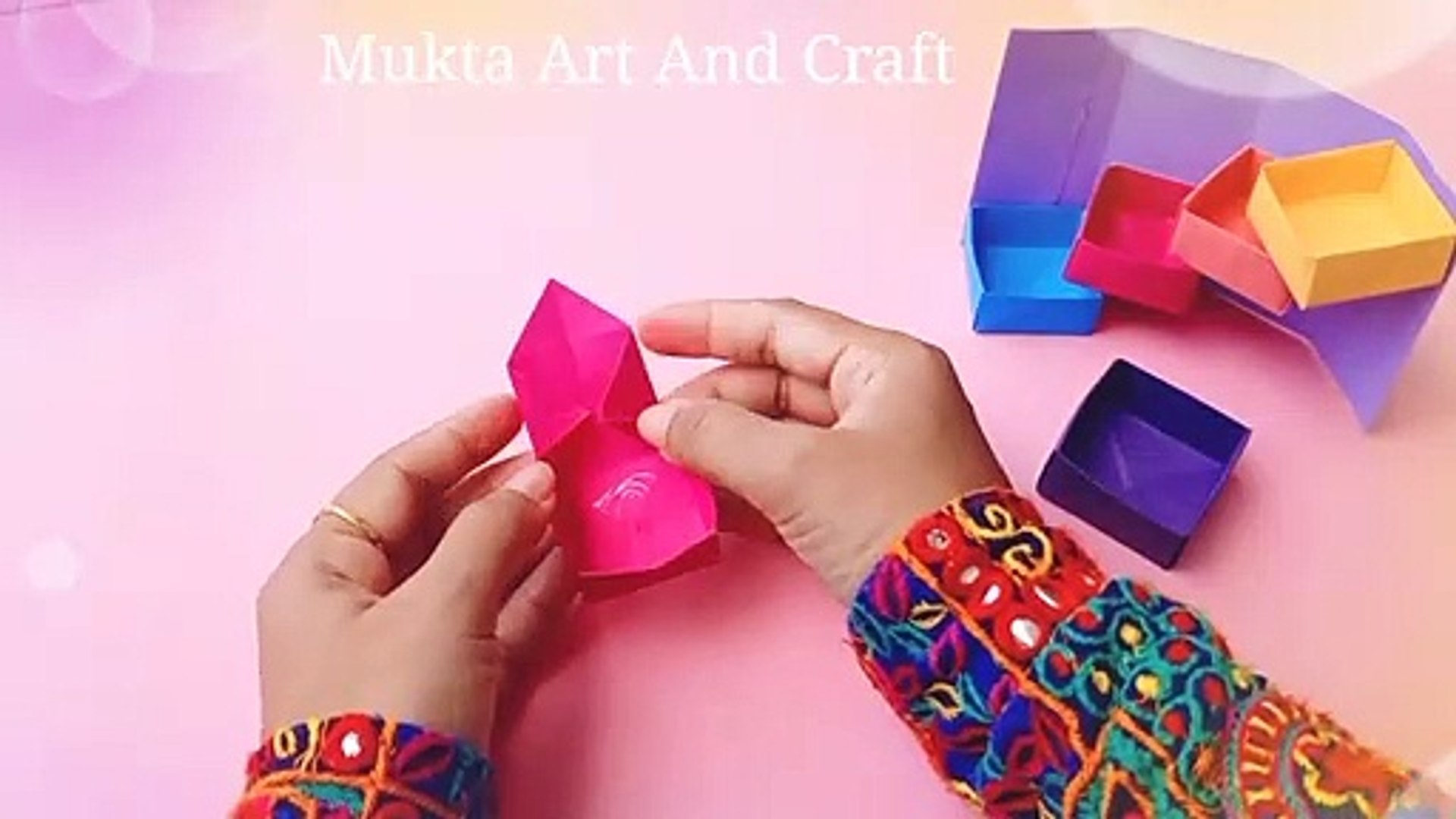 How to make : Gift Box - Easy DIY arts and crafts 