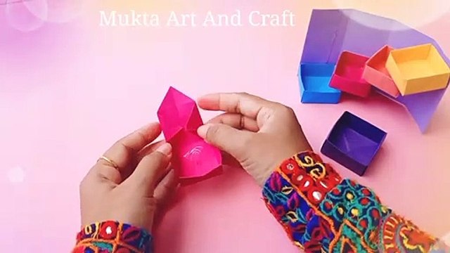 Diy Seçret Stepper Box / Origami Paper Crafts /Gifts Idea