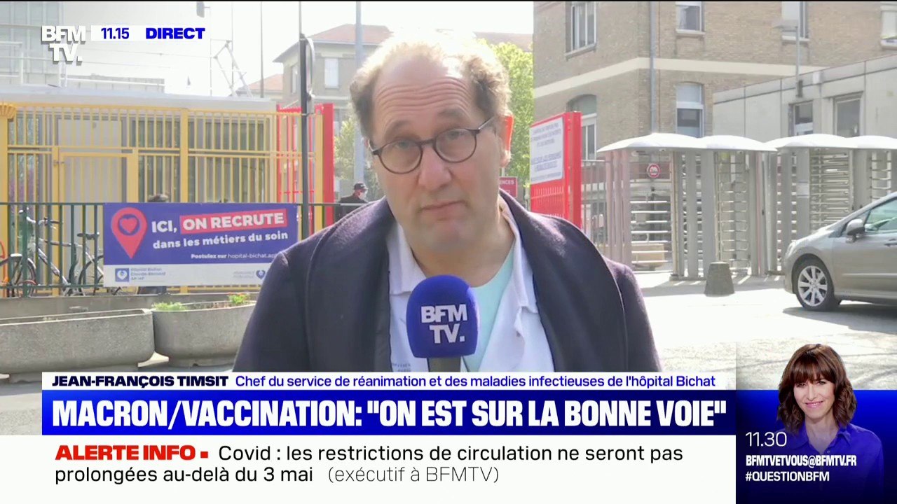 Jean-François Timsit, chef du service de réanimation et des maladies infectieuses de l'hôpital Bichat: "On est à la limite de la tension. (...) L'Île-de-France est complètement saturée"