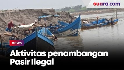 Aktivitas Penambangan Pasir Ilegal di Muara Sungai Opak Bantul