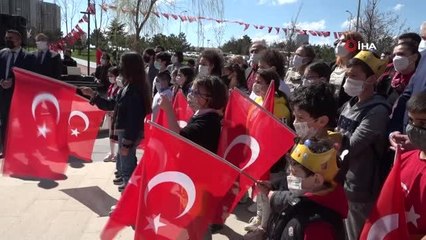 Son dakika haberi... Çocuklar 23 Nisan'ı resimle kutladı
