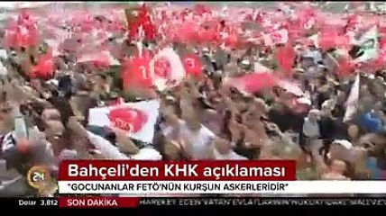 Bahçeli: FETÖ'nün kökü kazınana kadar OHAL devam etmeli