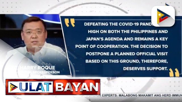 Pagkansela sa pagbisita ni Japanese PM Yoshihide Suga sa bansa, suportado ng Palasyo