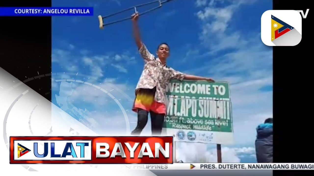 Dalawang PWDs, matagumpay na nakaakyat sa Mt. Apo