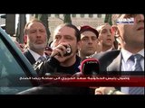 الحريري يوجه كلمة الى المتظاهرين في ساحة رياض الصلح..