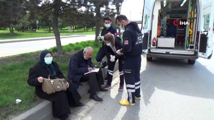 Virajı alamadı, karşı şeride geçerek yan yattı