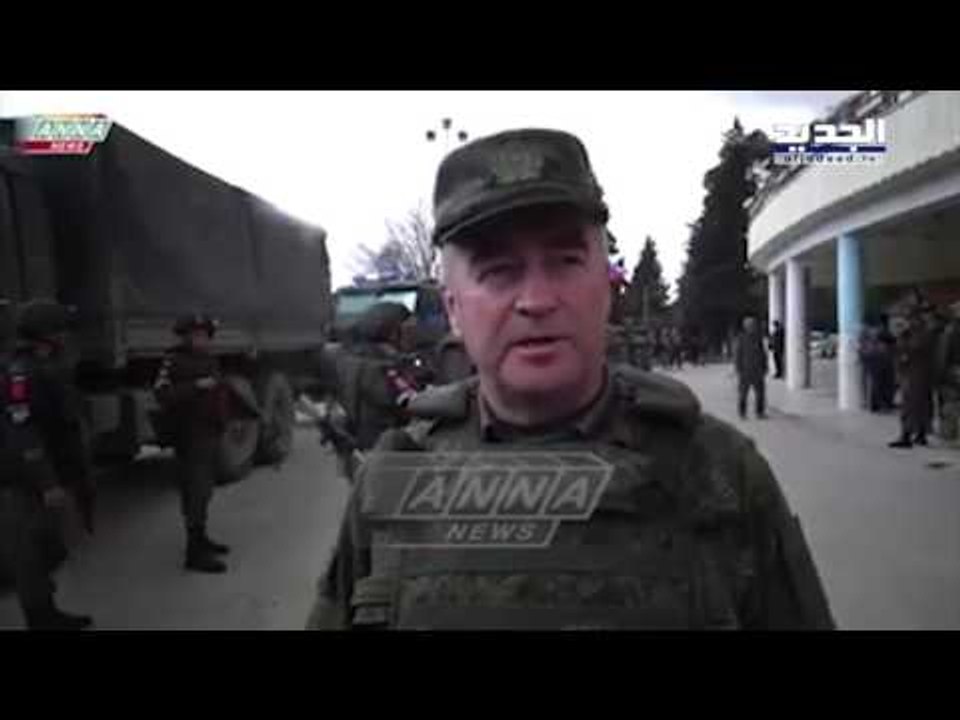 القوات الروسية اثناء دخولها عفرين