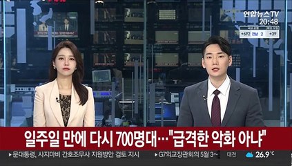 일주일 만에 다시 700명대…"급격한 악화 아냐"
