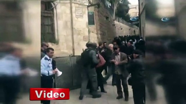 Erdoğan'ın fotoğrafına İsrail polisi tahammül edemedi