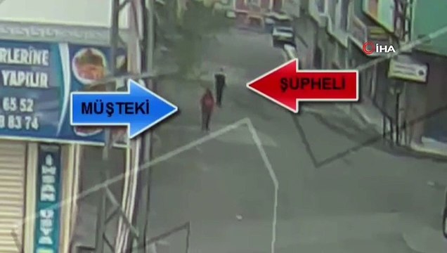 Kadının telefonunu gasp eden şahıs tutuklandı...Gasp anları kamerada