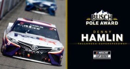 Denny Hamlin wins Busch Pole for Talladega Superspeedway