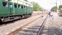 Casual Uncle Crossing Rail Line without notice Memu Local __ Eastern railways