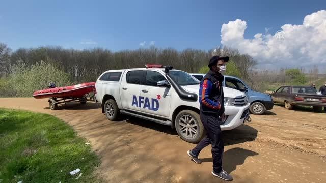 Kaybolan yaşlı adamı Tunca Nehri'nde arama çalışmaları sürüyor