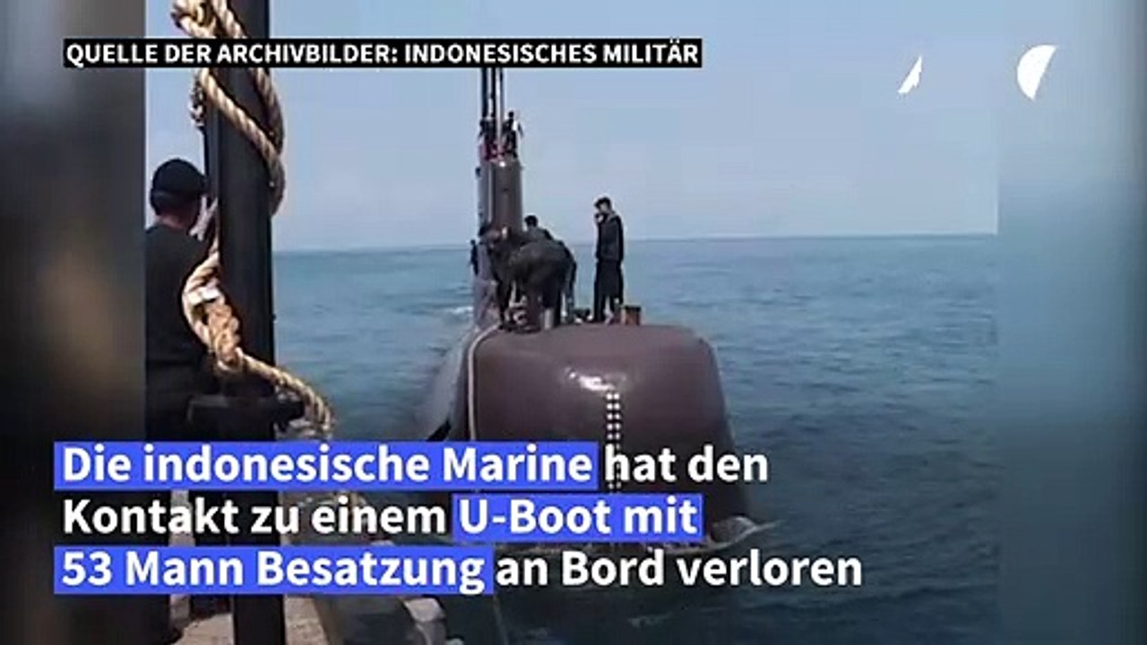 Indonesisches U-Boot aus deutscher Produktion verschollen