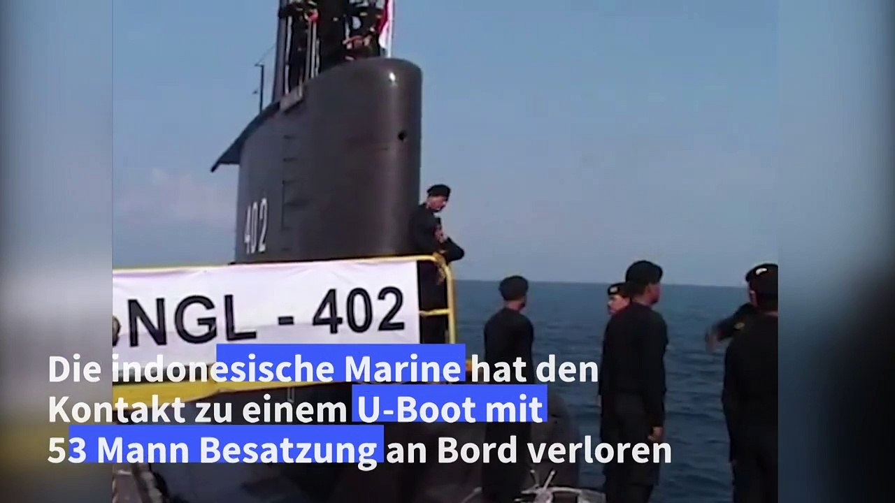 Indonesisches U-Boot aus deutscher Produktion verschollen