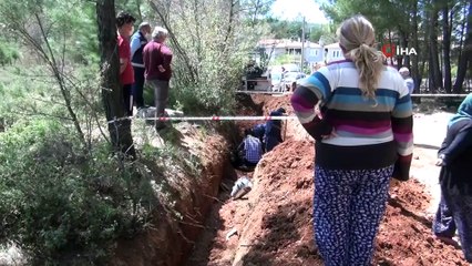 Su kanalı kazısında 'antik mezar' bulundu