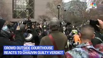 Watch Crowd React To Chauvin Verdict Outside Minneapolis Courthouse