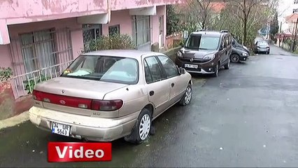 Sarıyer'de sokakta bulunan 20 aracın lastiği patlamış halde bulundu